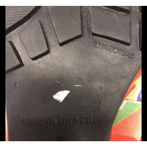 Pazzo fruit candy‎ wrapper advertisement heels Made in Brazil women’s 8.5 Narrow - Picture 7 of 9